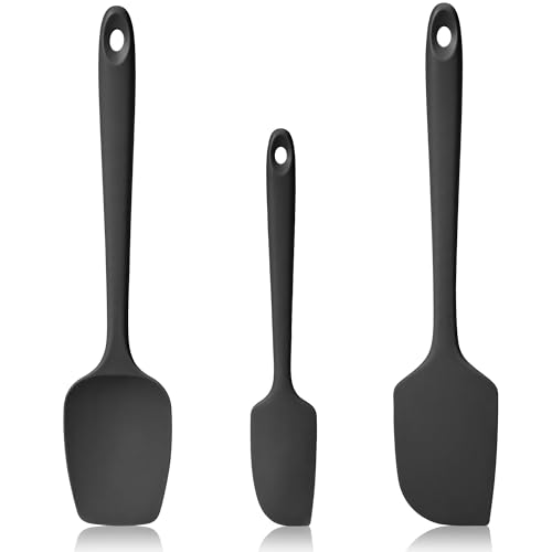 600ºF Heat Resistant Silicone Spatula Spoonula Set of 3