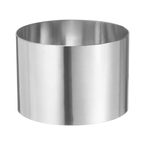 Round Cake Ring 4 x 2.75 Inch Seamless Stainless Steel Pastry Mousse Dessert Ring Mirror Coating for Baking Cooking Making Tool