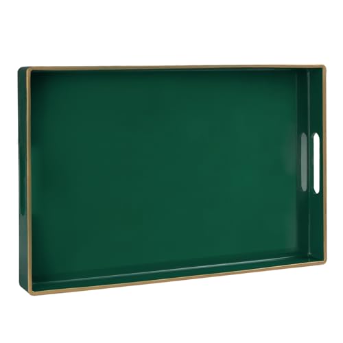 Dark Green Decorative Tray for Ottoman