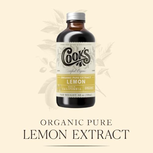 Organic Lemon Extract for Baking & Beverages (128 Fl Oz)