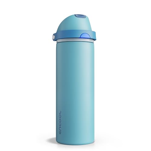 Insulated Water Bottle with Straw