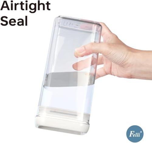 Flip Tite Acrylic Food Storage Container with Lid 6” XL Air Tight Ring Seal Flip Lock (3 Count)