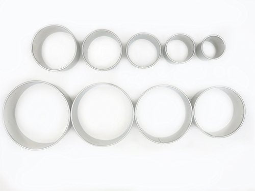 9 Piece Extra Large Chef Grade Plain Round Pastry (9 Count)