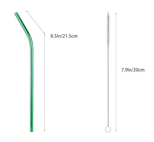 10 Pcs Stainless Steel Straws (10 Count)