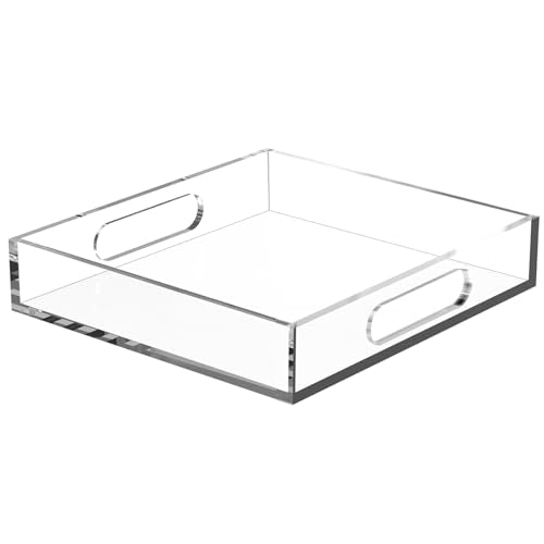 Acrylic Serving Tray with Handles