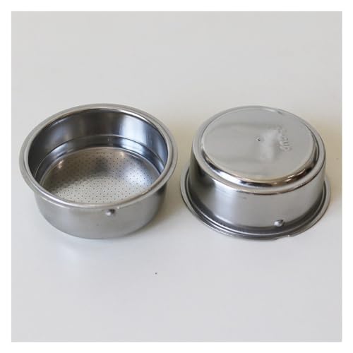 51mm Stainless Steel Coffee Filter Double Layer Filter Basket Stainless Steel Portafilter Basket Espresso Handle Compatible for Portafilter Coffee Machine