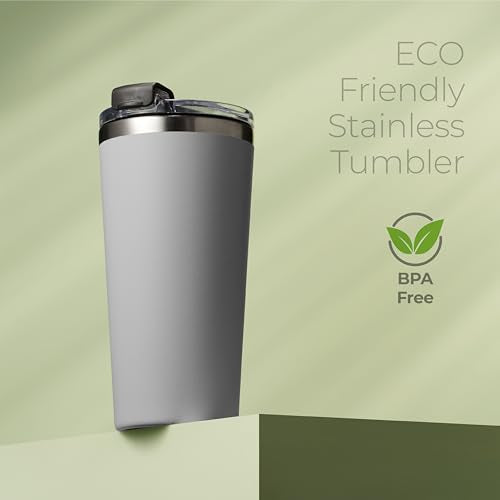 16 oz Insulated Coffee Tumbler with Leakproof Lid