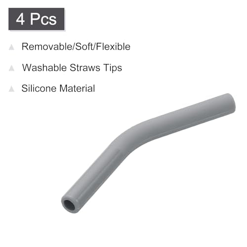 4Pcs Silicone Straw Tips (4 Count)