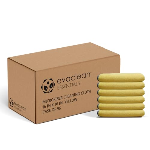 Essentials Premium Microfiber Cleaning Cloth 16"x16" (96 Count)