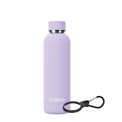 Slim Insulated Water Bottles for Travel 18oz with Clip