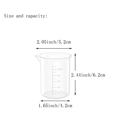 12 Pcs 17 Oz Transparent Experiment Measuring Cup
