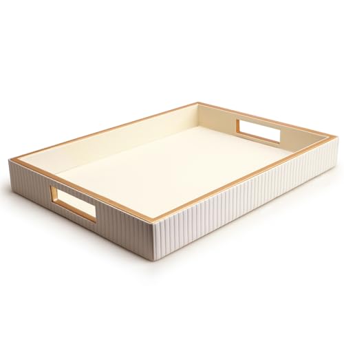 Leather Tray Desktop Storage Organizer