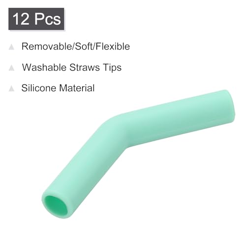 12Pcs Silicone Straw Tips (12 Count)