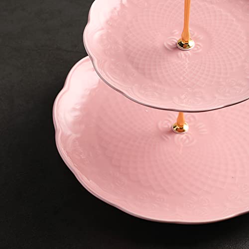 Sweejar 3 Tier Ceramic Cake Stand Wedding