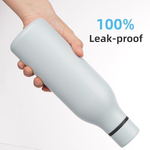18 oz Insulated Stainless Steel Metal Water Bottle with Strap