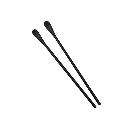 Matte Long Handle Spoon Cocktail Mixing Stirring Spoons Iced Tea Coffee Spoons with 8.6 inch Long Handle Brushed SUS304 Stainless Steel (3 Count)