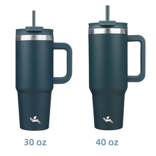 40 oz Insulated Tumbler Water Bottle with Handle