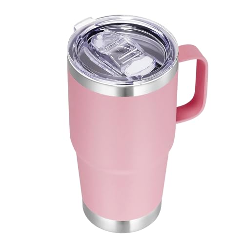 20 oz Tumbler with Handle Insulated Travel Coffee Mug