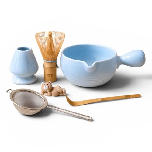HAPPY PATH & CO Patented Matcha Bowl Set with Handle & Spout