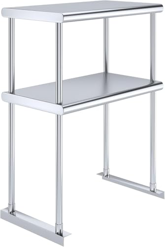 24" x 14" Stainless Steel Double Overshelf