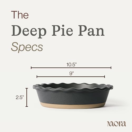 Mora Ceramic Pie Pan for Baking (30 Count)