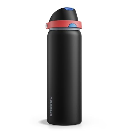 Insulated Water Bottle with Straw