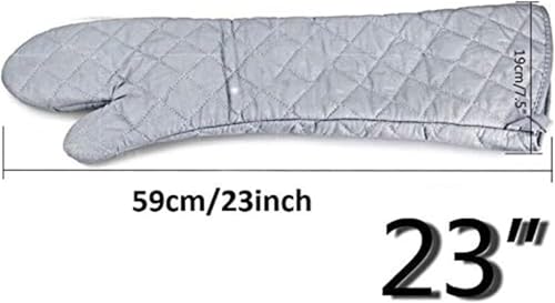 Extra Long 23 Inch Heat Resistant Oven Gloves New Cotton Oven Mitts Kitchen Gloves High Temperature Cooking Tool BBQ Gloves