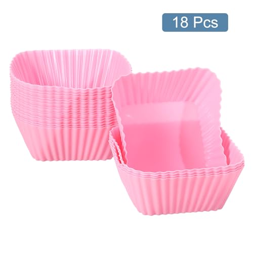 18Pcs Silicone Cupcake Baking Cups (18 Count)