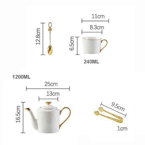 White Porcelain Coffee & Tea Set