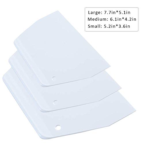 Luckycivia 3 Piece Trapezoidal Plastic Scraper