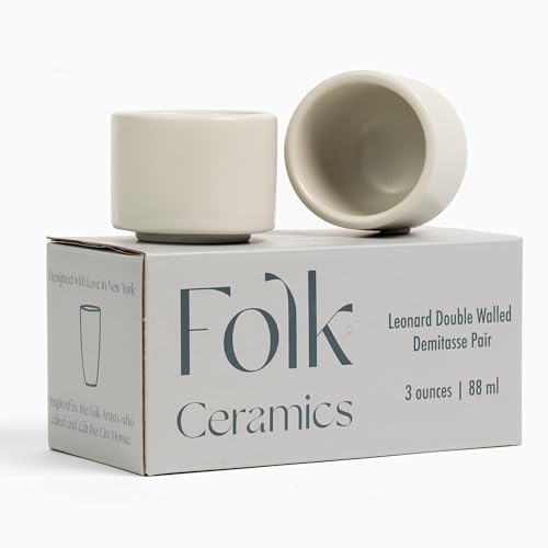 Leonard Ceramic Espresso Cups (2 Count)