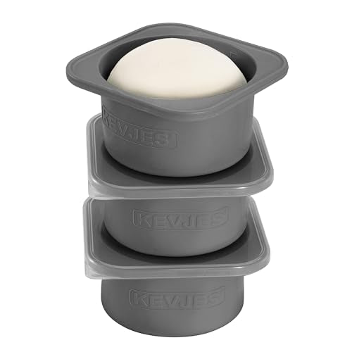 PLUS Large 1000ml Pizza Dough Proofing Boxes for DIY Artisan Pizza (3 Count)