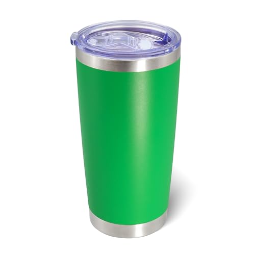 20oz Tumbler with Lid Stainless Steel Tumblers Insulated Mug Green 1P