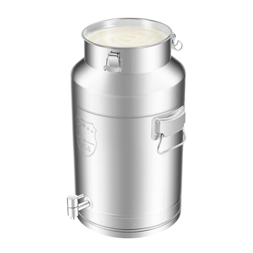 304 Stainless Steel Milk Bucket with Faucet