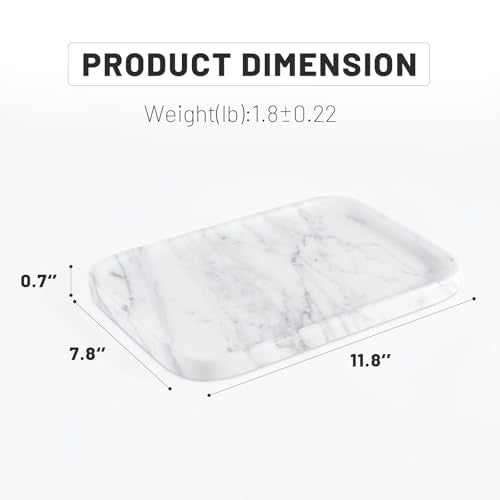 Arabescato Marble Vanity Tray