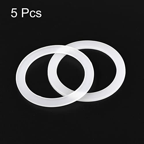 Gasket Seal Coffee Maker White Silicone Ring Replacement 42x55x2.2mm for 2