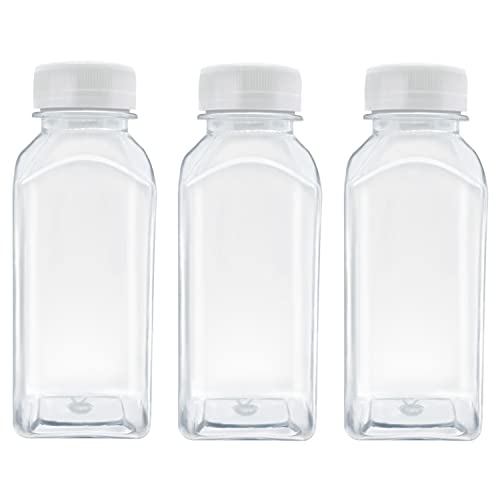 3 Pcs 8 Ounce Plastic Juice Bottles (3 Count)