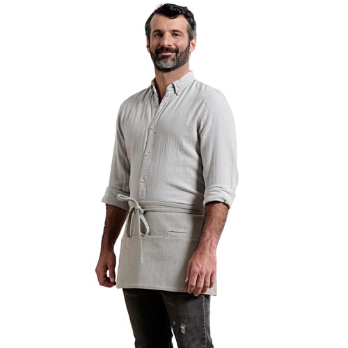 Chef Waist Aprons for Women with Pockets