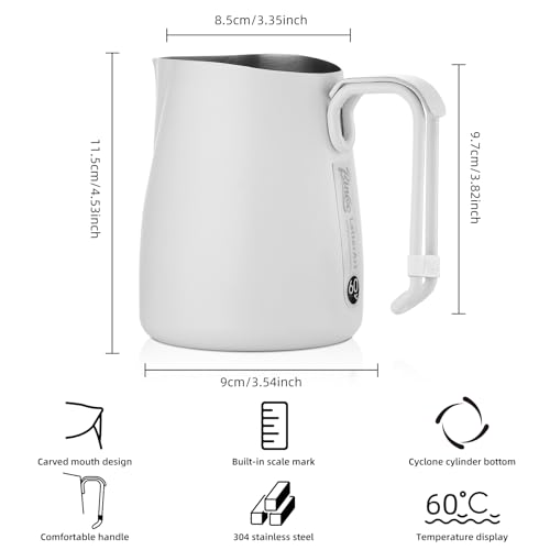 Espresso Milk Frothing Pitcher Stainless Steel 20oz
