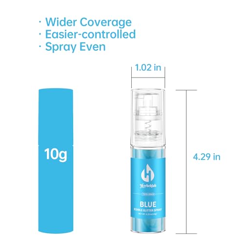 Blue Edible Glitter Spray