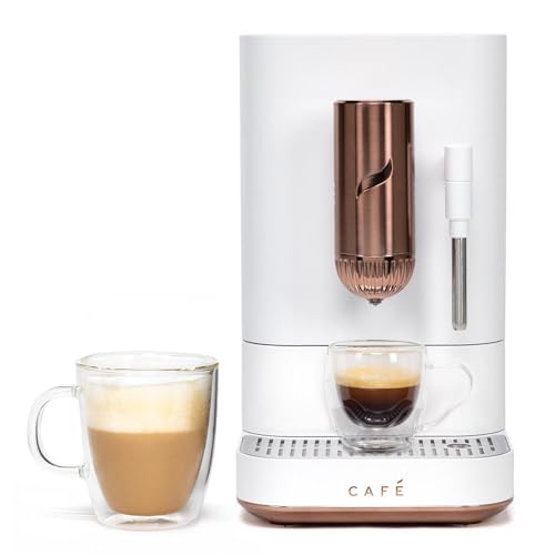 Cafe Affetto Automatic Espresso Machine & Milk Frother with Built In & Adjustable Espresso Bean Grinder