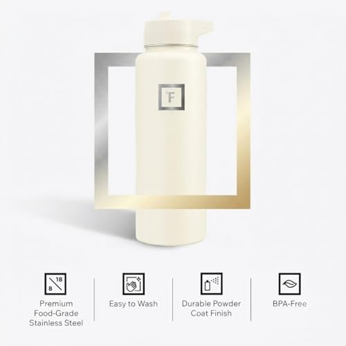 40 oz Wide Mouth Water Bottle with Straw