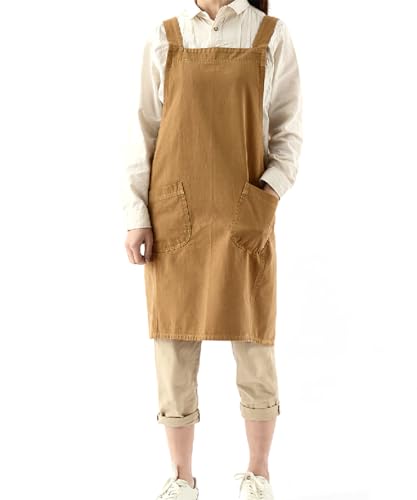 Soft Cotton Linen Apron for Women