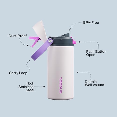 Insulated Water Bottle with Straw