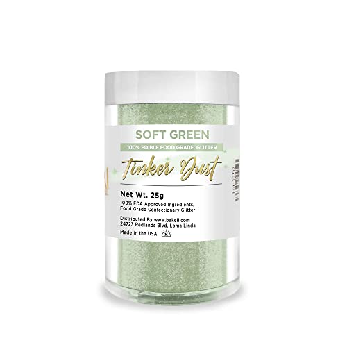 Soft Green Edible Glitter