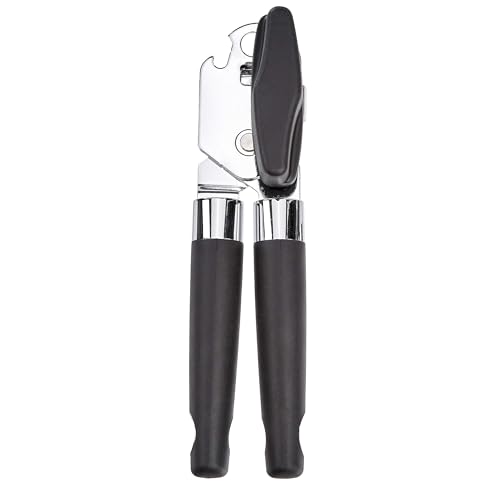 Multi function Manual Can Opener and Bottle Opener with Soft Grip Dual Handle
