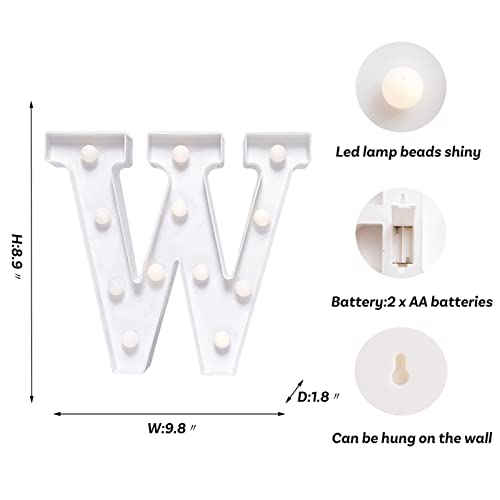 LED Letter Lights Sign Marquee Light Up Letters Sign for Night Light Wedding