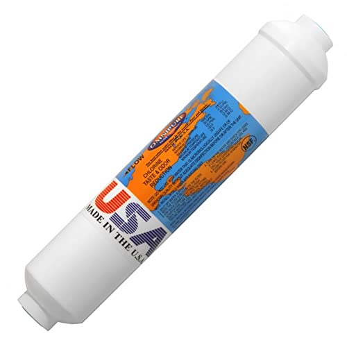 Omnipure - (K2548-KK) - 10" x 2" Remineralization Filters - Calcite Inline Filter 3/8" OD Quick Connect