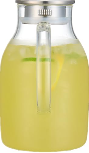68 Oz Borosilicate Glass Pitcher with Lid