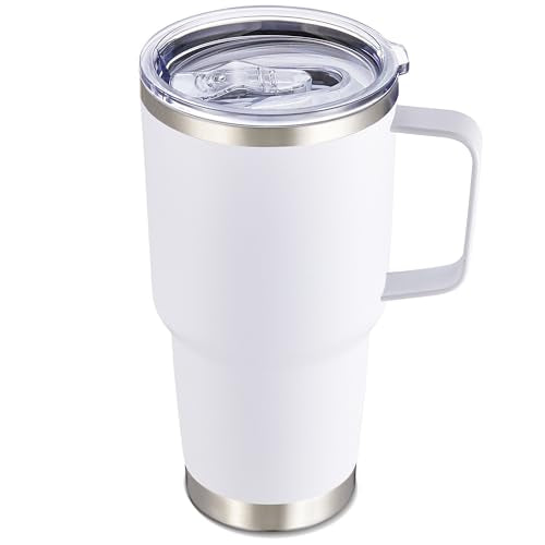 30 oz Stainless Steel Tumbler with Handle and Lid